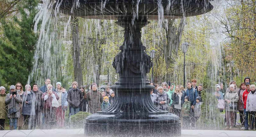 В Рыбинске открыли первый фонтан сезона
