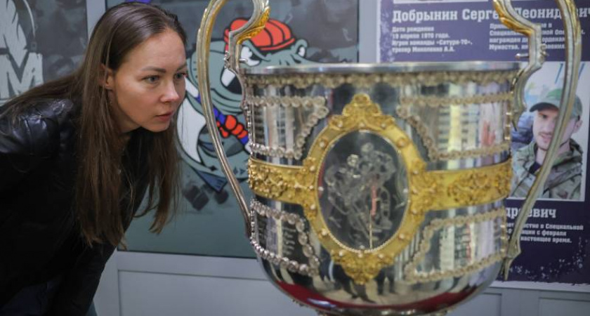 Кубок Гагарина и Кубок чемпионов России привезли в Рыбинск