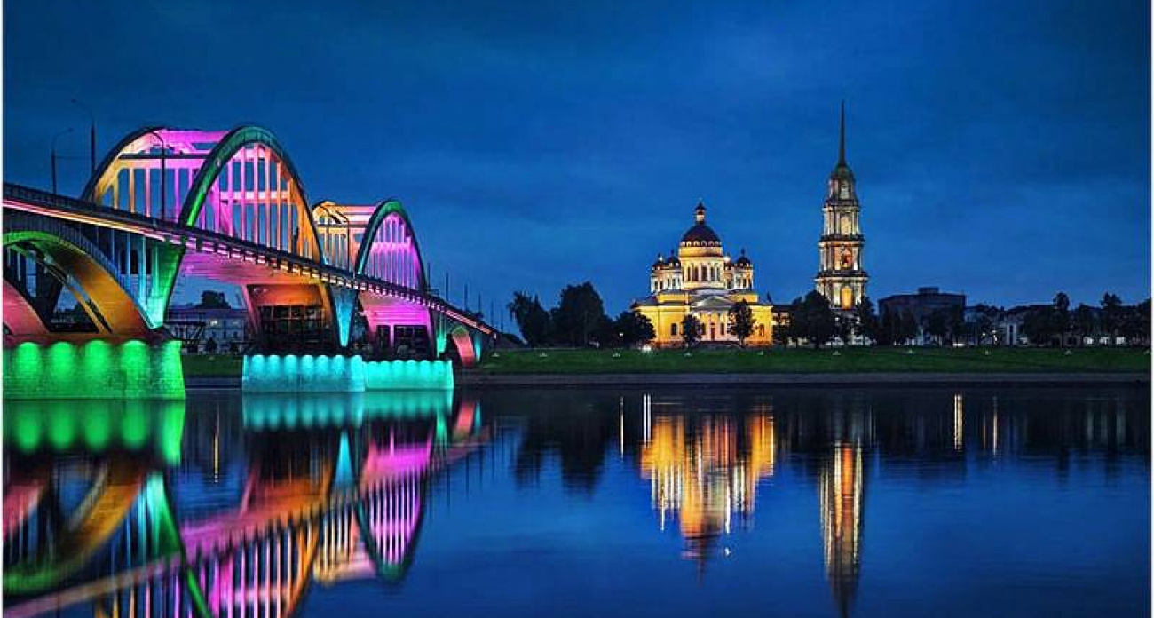 В Рыбинске за 158 млн рублей подсветят мост через Волгу