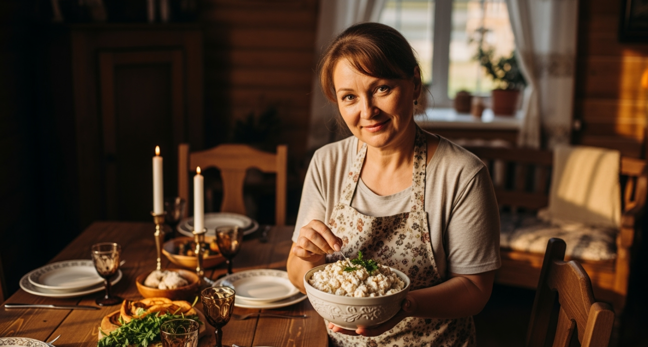 Салат Вкусняшка — название говорит само за себя: и к семейному обеду, и к празднику — про надоевший Оливье напрочь забудете