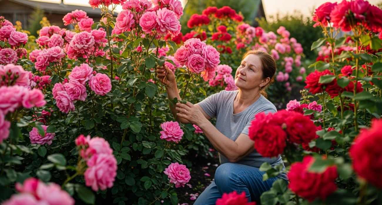 Заливаю 100 гр. кипятком — и розы цветут без остановки до самой осени, бутоны выросли до 40 сантиметров — аромат на 2 км в округе