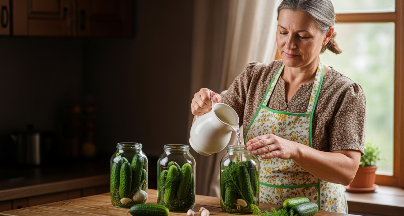Хрустящие огурцы в литровой банке: простой рецепт, который никогда не подведет