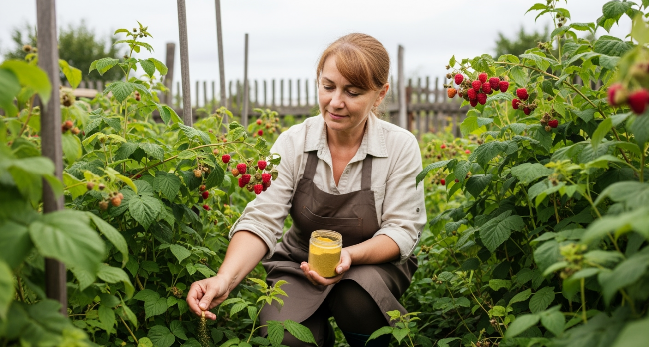 Забытый секрет: горчичный порошок избавит малину от всех проблем на огороде раз и навсегда