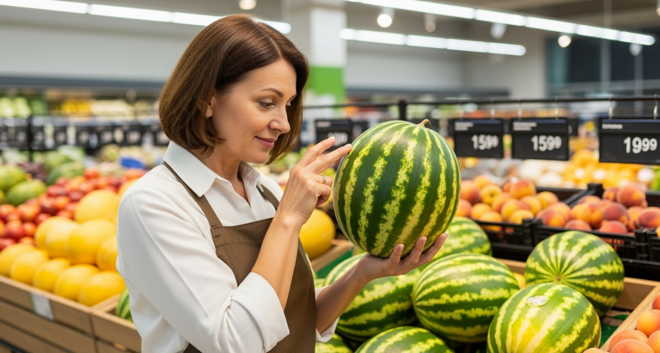 Один точный признак выдаст самый спелый и сладкий арбуз: понадобится только палец
