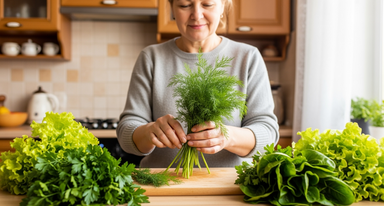 Секрет, который скрывают продавцы зелени: этот "неправильный" способ хранения сохранит укроп и петрушку свежими месяц