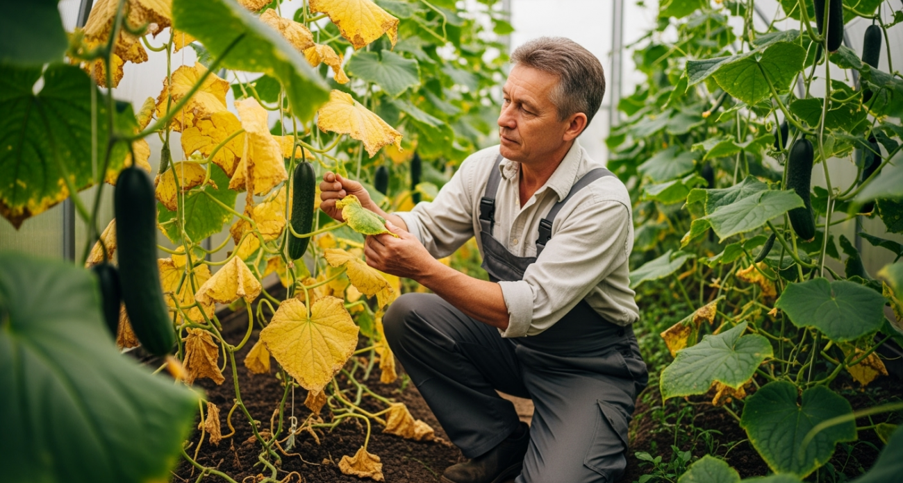 Пожелтевшие огурцы восстанавливаются за одну ночь: древний рецепт из трёх компонентов