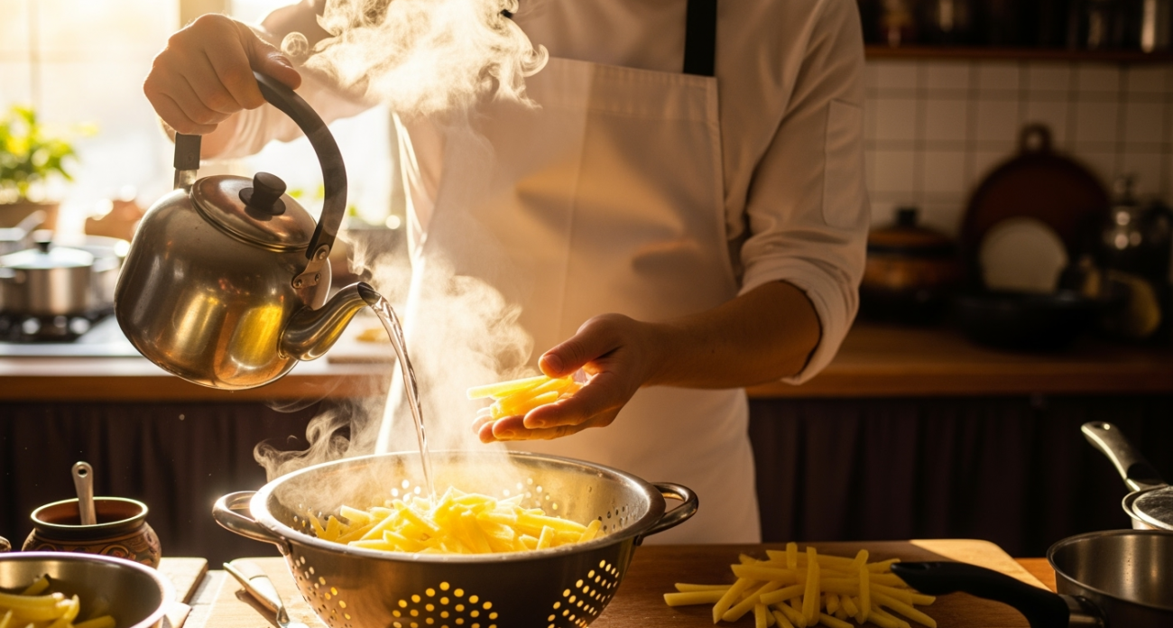 Почему повара молчат об этом приёме с кипятком: картошка становится другой