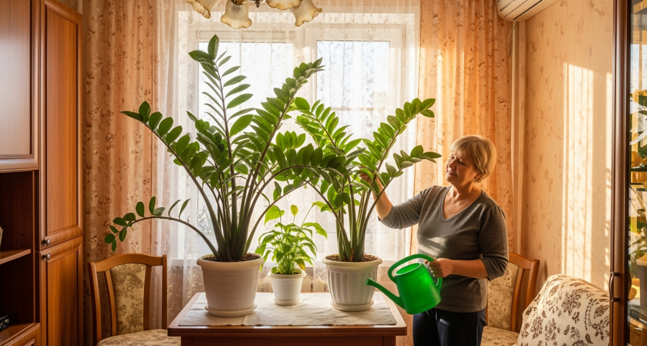Почему цветоводы скрывают этот секрет: одна капля спасает умирающий замиокулькас за 2 недели