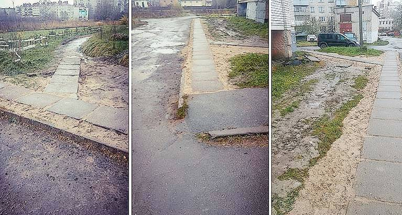 Советскую плитку с площади Жукова пустили на дворовые дорожки и остановки в Рыбинске