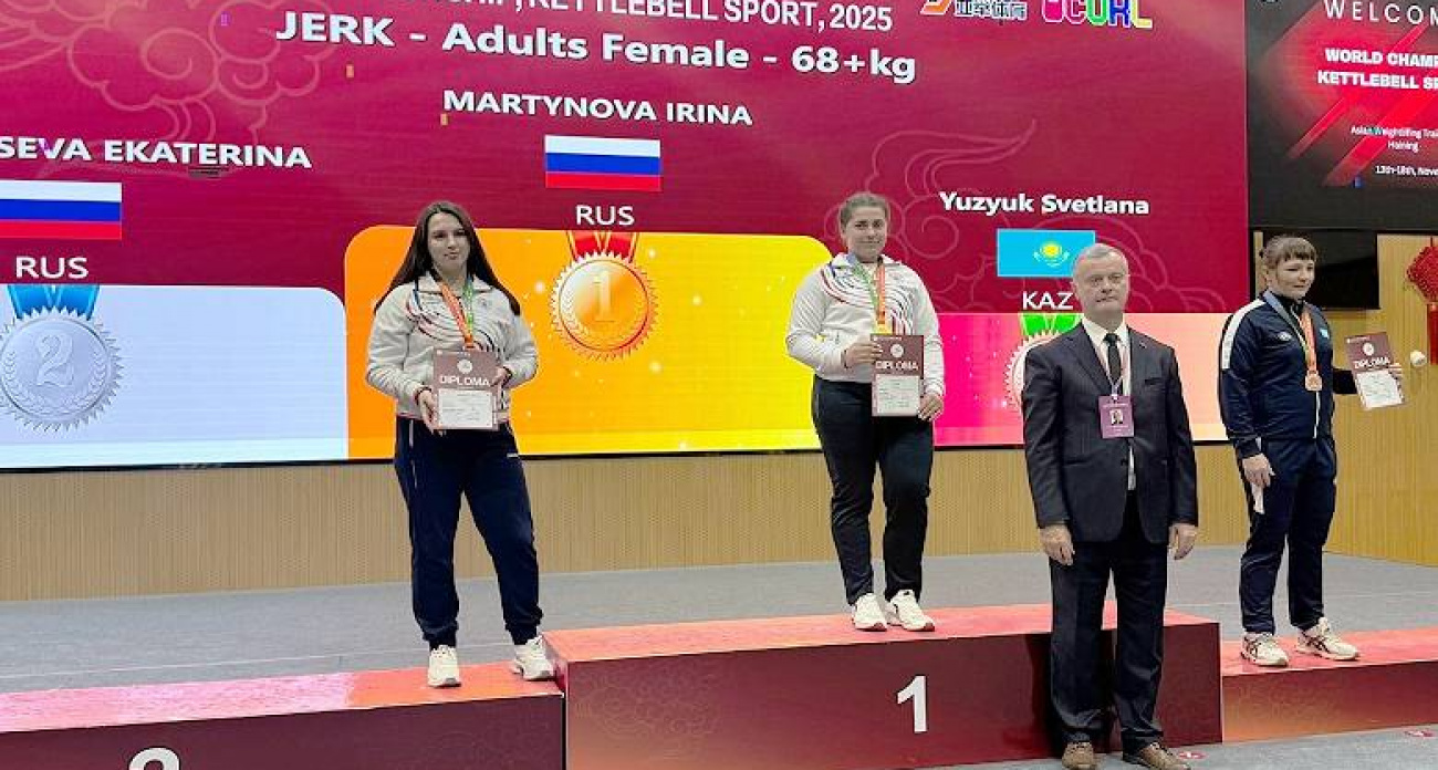 Рыбинская спортсменка Верховцева взяла серебро ЧМ, подняв гирю 56 раз в новой дисциплине