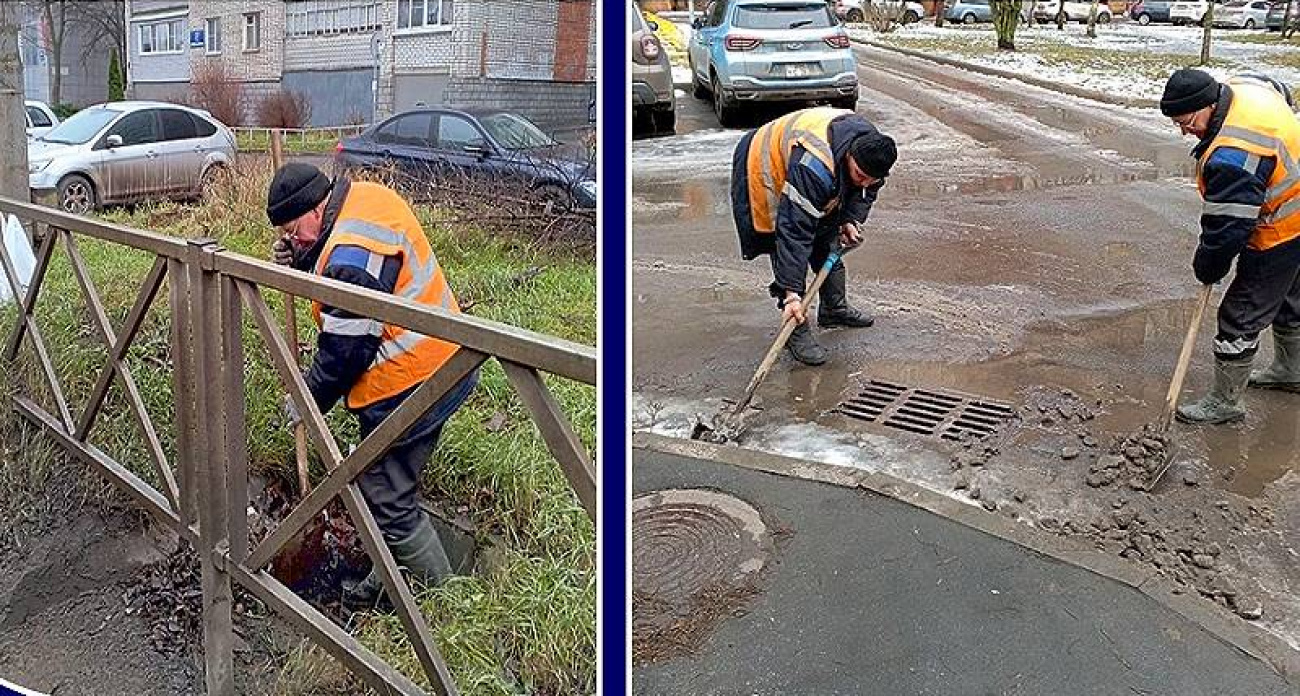 Коммунальщики Рыбинска спасают город от потопа: экстренная чистка ливневок в оттепель