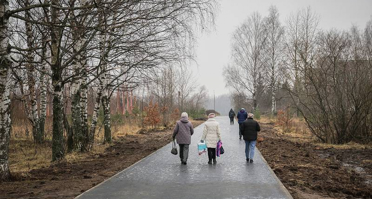 В Рыбинске потратили 4,8 млн рублей на 300 метров тротуара в Волжском