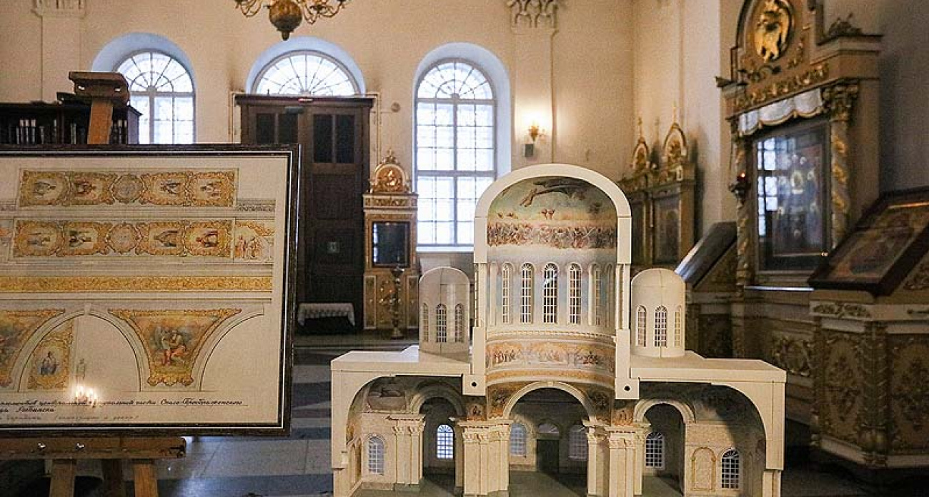 В Рыбинске епископ освятил начало восстановления древних фресок Спасо-Преображенского собора