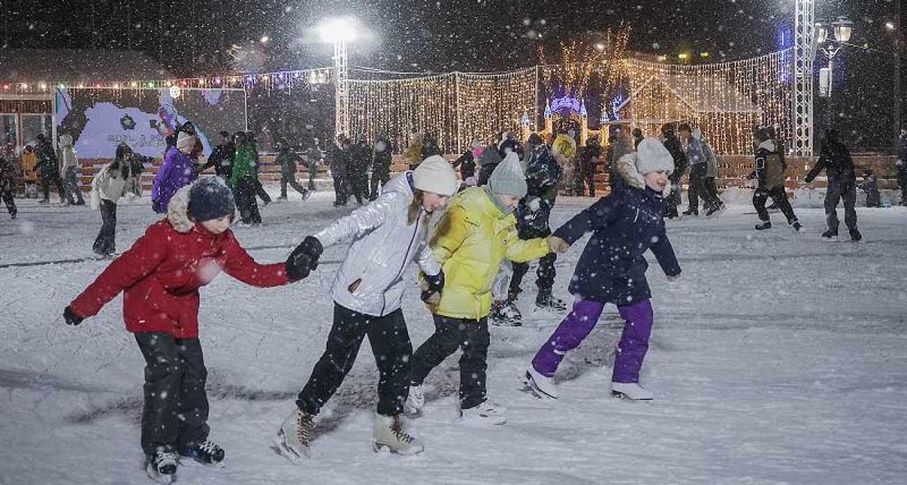 Главный каток Рыбинска откроется 1 января в 13.00 и будет работать бесплатно до 2 ночи