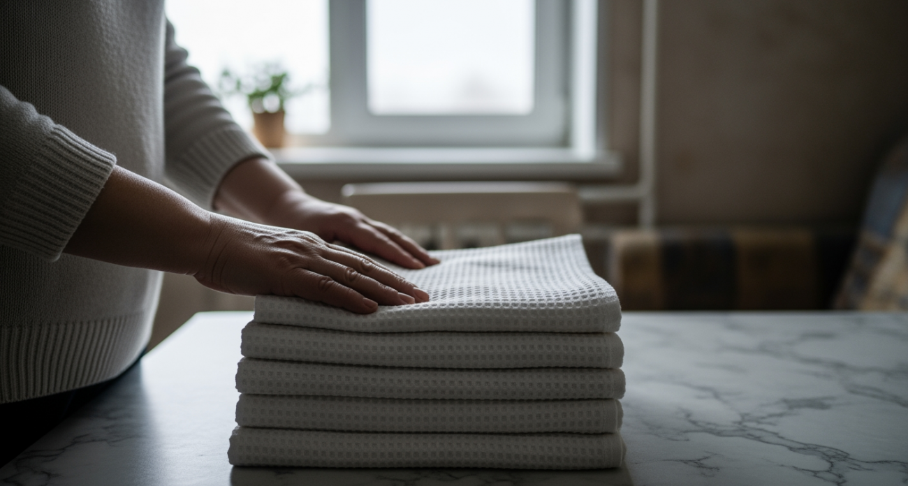 Снежная чистота: открыла для себя японский метод обновления кухонных полотенец - теперь стираю только так