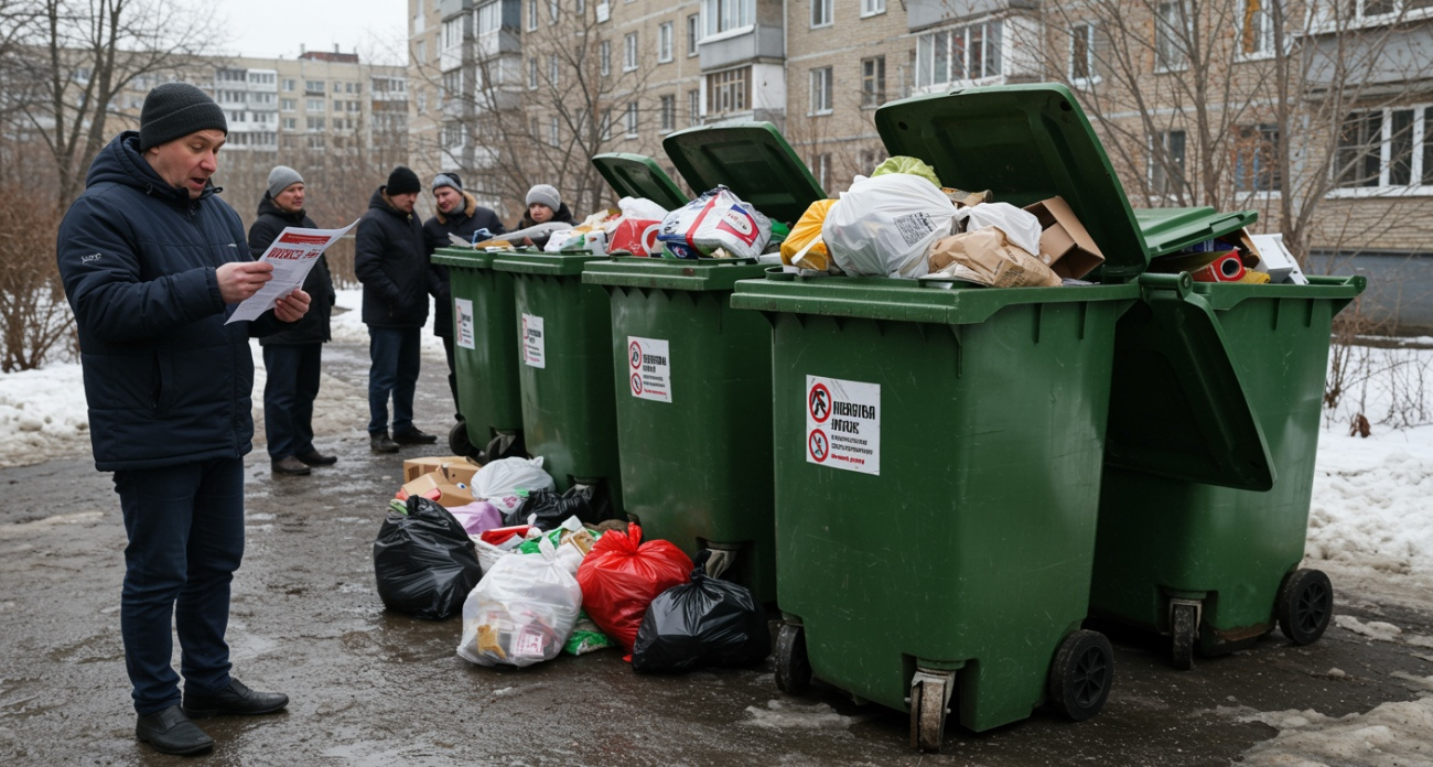 В Рыбинске жители добились переноса мусорных контейнеров после многолетней борьбы