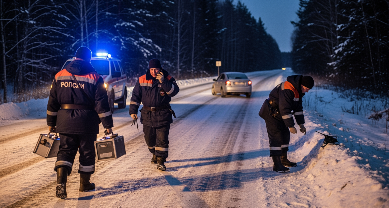 Ночной кошмар на трассе: Chevrolet Aveo вылетел с дороги в 3 км от Простино, есть пострадавший