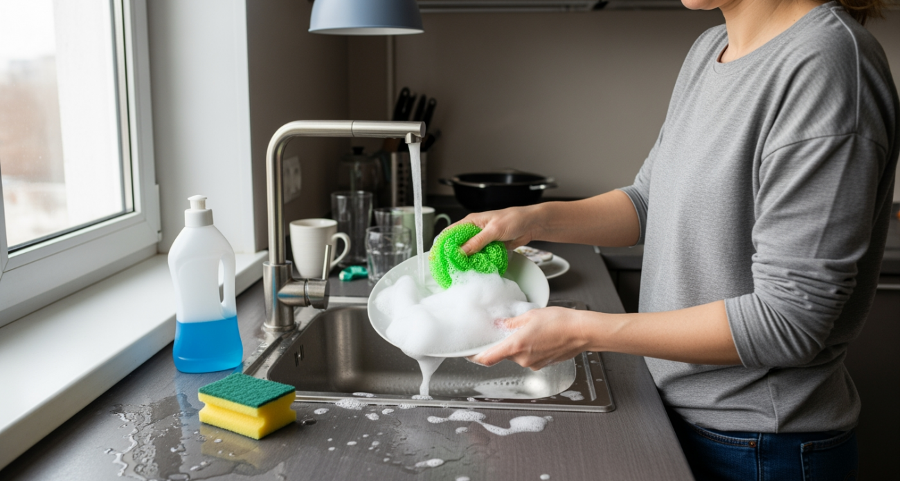 Забудьте про губки и моющее средство — простой лайфхак от домохозяйки сократил расходы на мытье посуды втрое