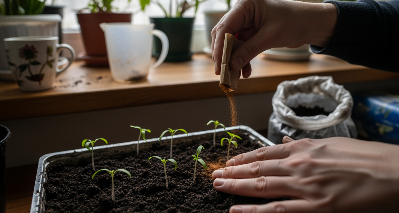 Секретный ингредиент из кухонного шкафа творит чудеса с рассадой — добавляю щепотку раз в неделю и забываю про магазинные удобрения