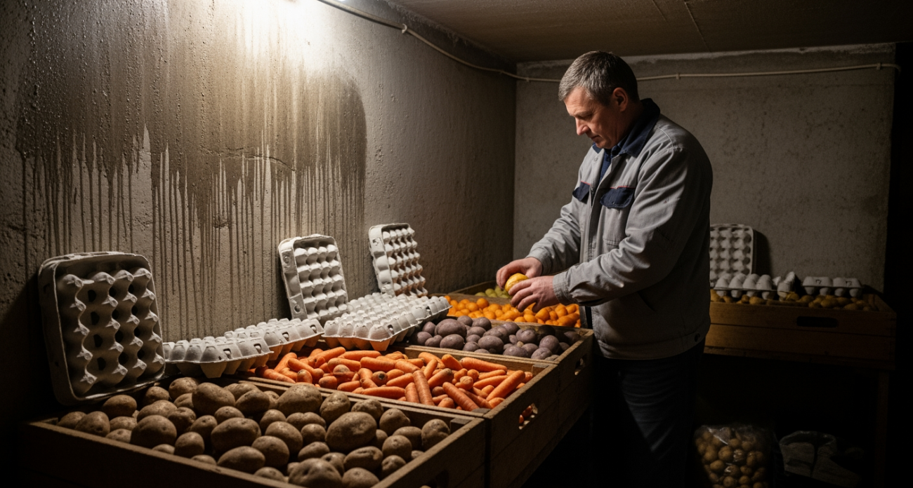 Вместо мусорки отправляю яичные лотки в темный угол погреба и всю зиму наслаждаюсь неожиданным бонусом