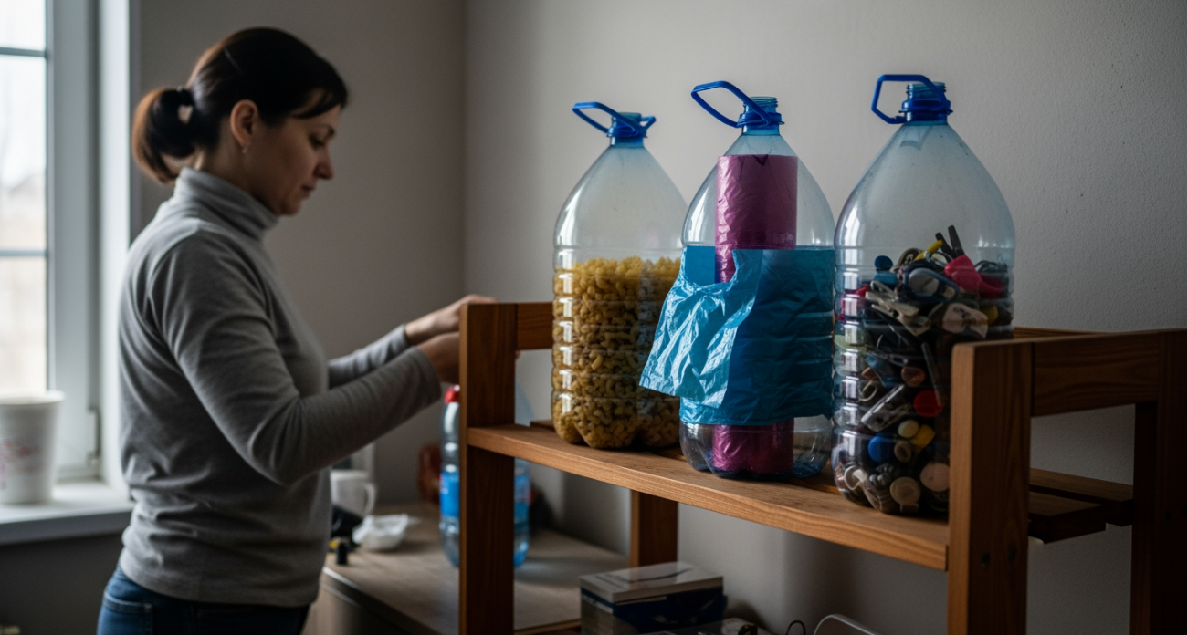 5 простых способов превратить ненужные пластиковые бутыли в полезные органайзеры для дома без лишних затрат