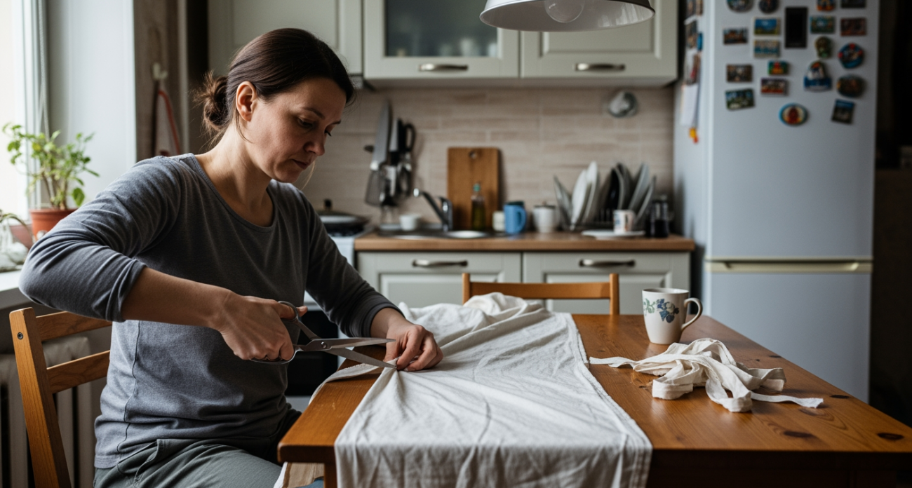 Не спешите выбрасывать старую простынь: домашние мастера раскрывают секреты превращения ненужного текстиля в полезные вещи