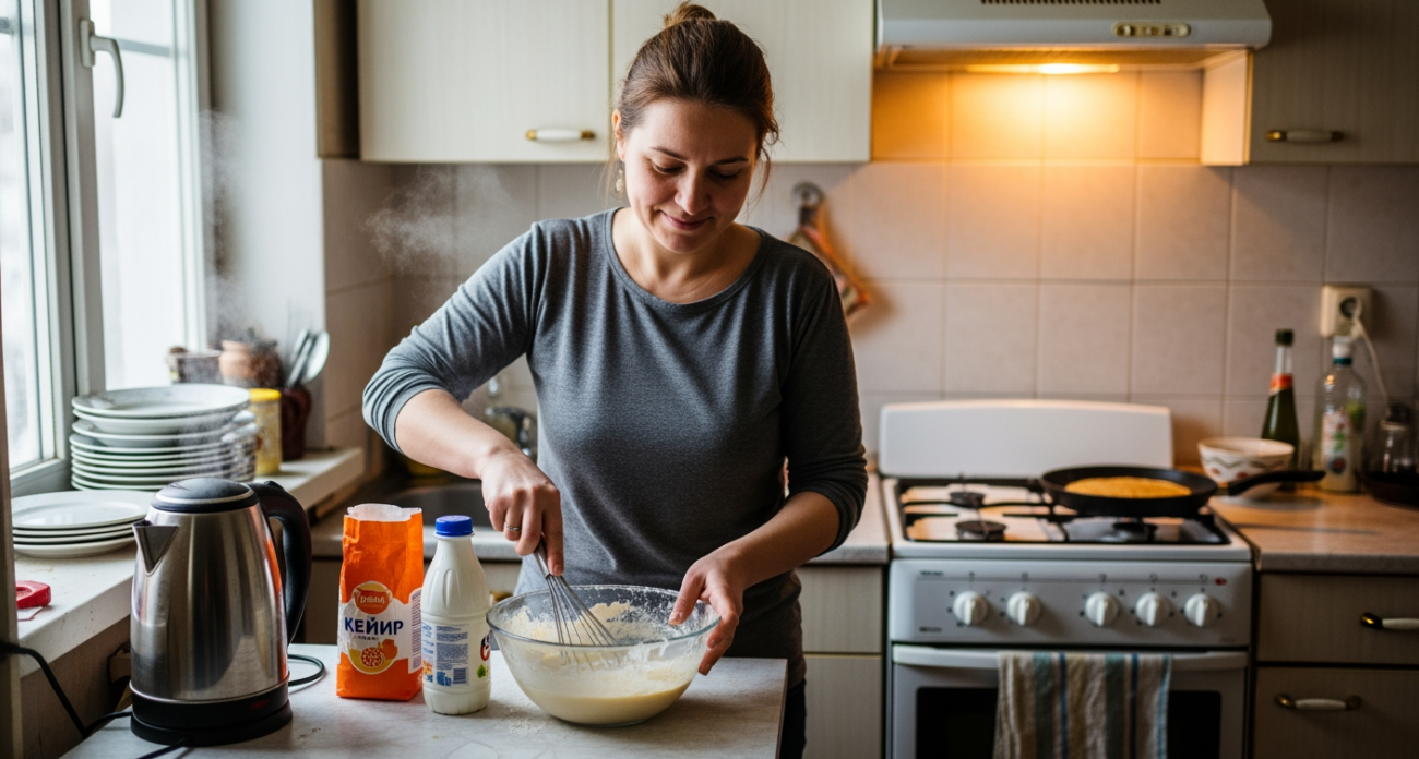 Забудьте всё, что вы знали о блинах: бабушкин секрет пышных оладий без единого яйца в тесте