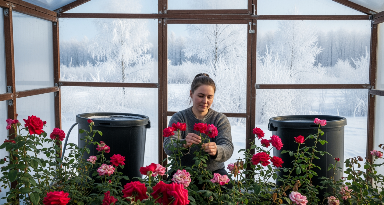 Пенсионерка из Новосибирска копирует китайский метод и выращивает помидоры зимой прямо на балконе