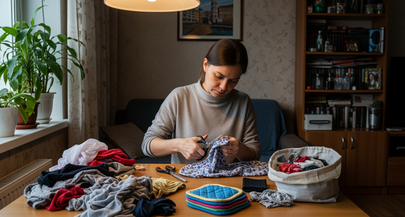 Из старых тряпок в стильные штучки: мастерицы делятся секретами превращения лоскутов в домашние сокровища