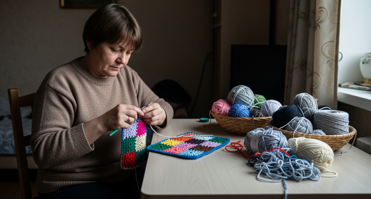 Соседка показала, как превратить клубки остатков пряжи в полезные вещи, которые нужны каждому дому