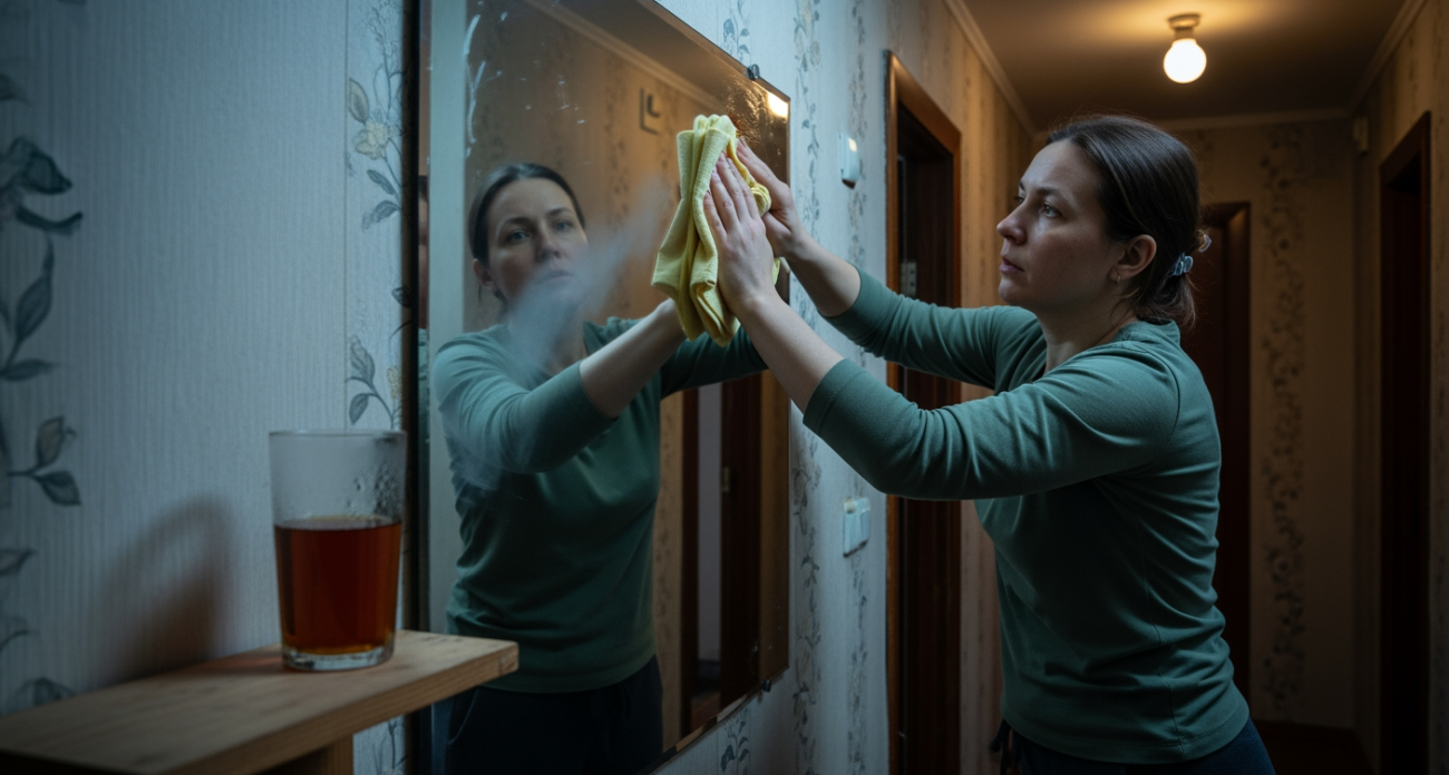 Соседка-пенсионерка поделилась копеечным способом мыть зеркала так что они сияют как новые