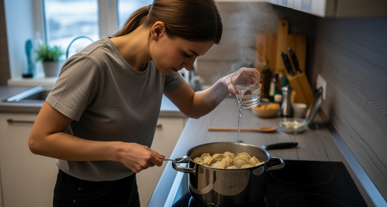 Простой трюк с ледяной водой делает из дешёвых пельменей деликатес как в элитном ресторане