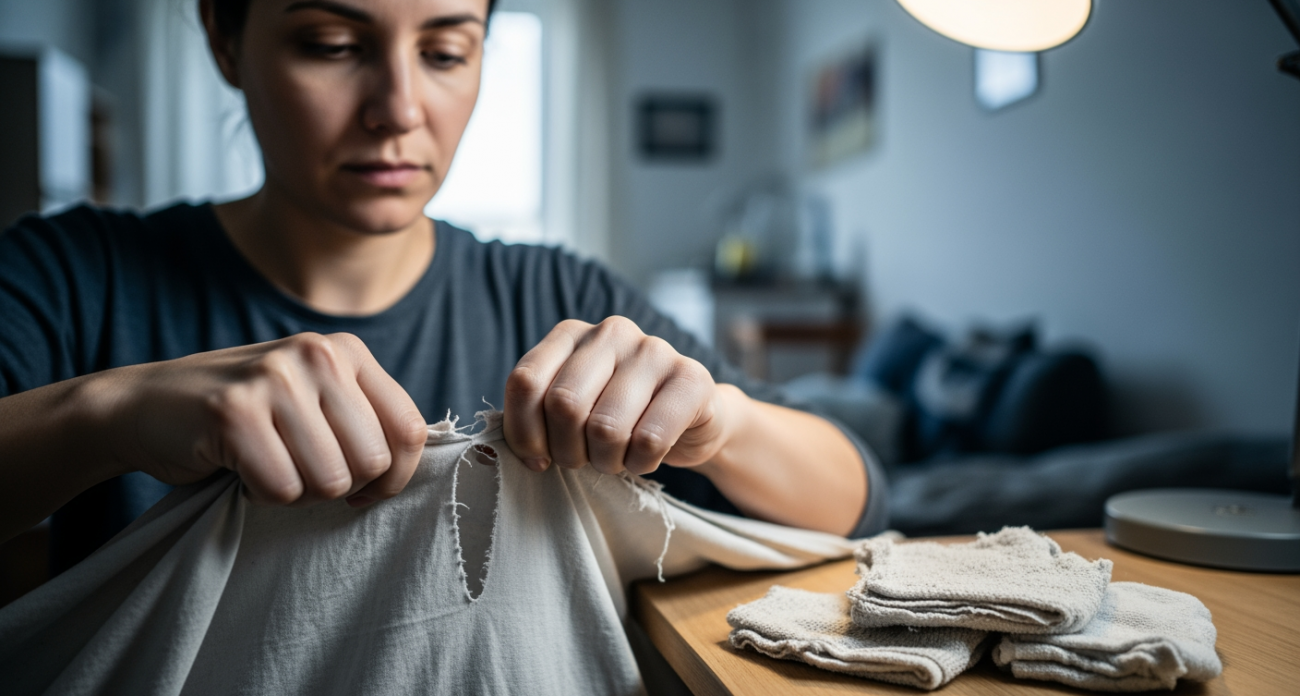 Из старых простыней делаю нужные вещи для дома быстрее чем за четверть часа