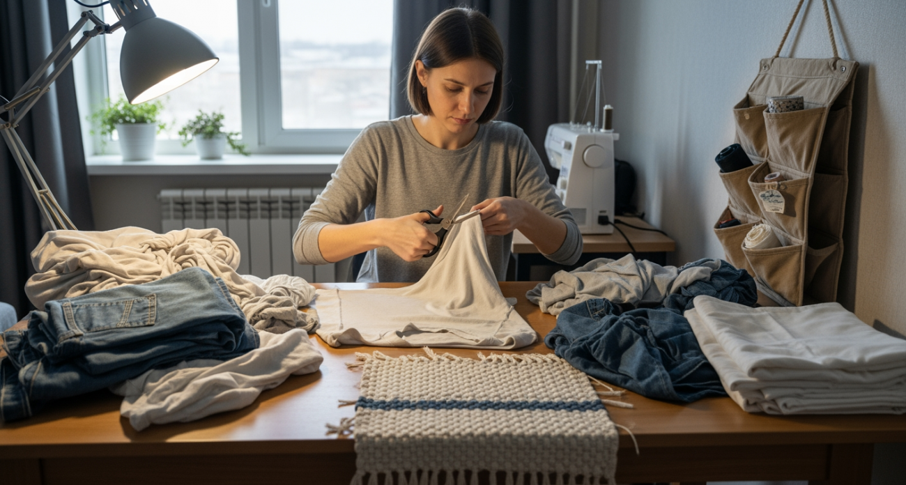 Из хлама в сокровища: как обычная ткань становится стильным декором за пару часов