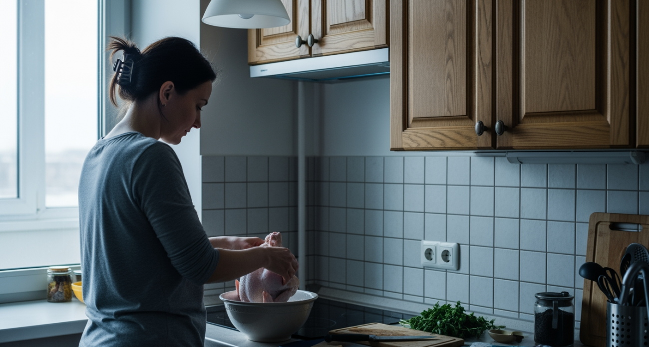 Секретный способ очистить курицу от химии обычной солью делает её вкус как у бабушки в деревне