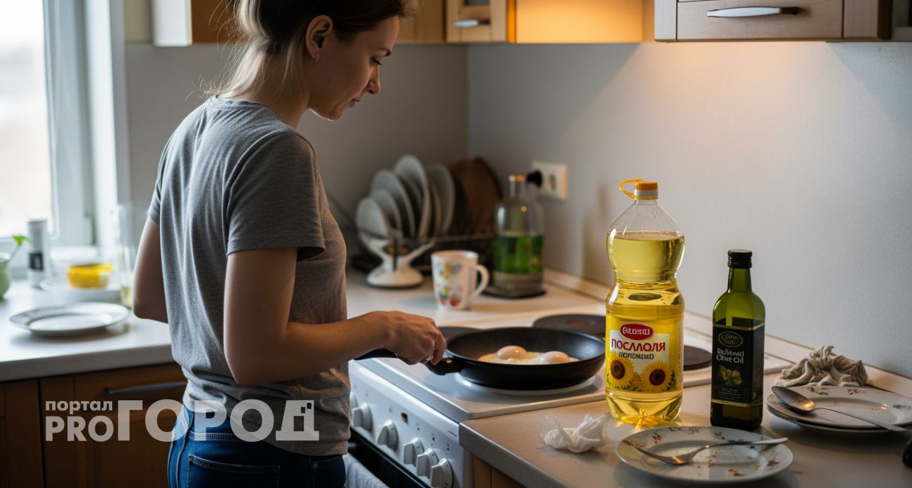 Вот что происходит с вашим организмом когда вы жарите яйца на подсолнечном масле