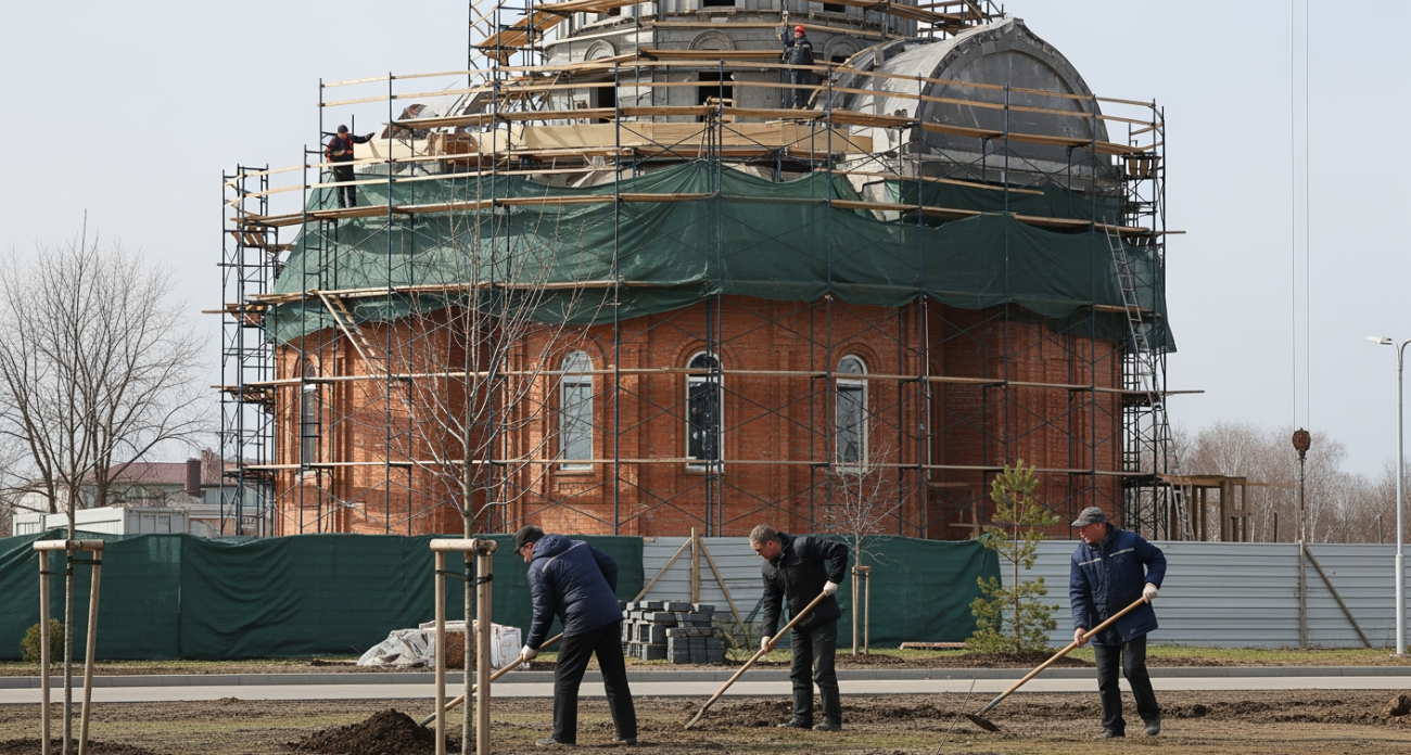 В Рыбинске храм строят на народные деньги прямо в больничном городке