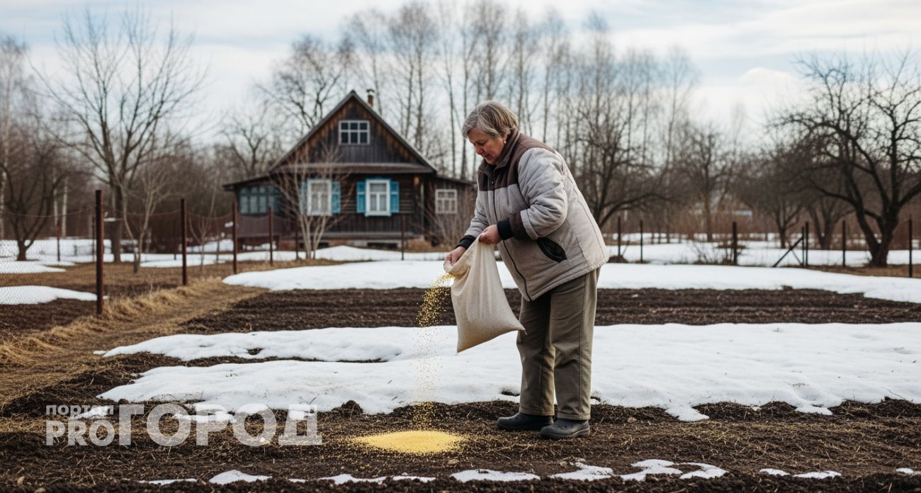 Беру дешевую крупу из магазина и разбрасываю по огороду зимой — весной земля как после навоза