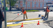 В Рыбинске обновляют дорожную разметку на улицах города