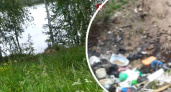 Километровая свалка образовалась на берегу Волги в Ярославской области