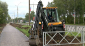 В Рыбинске досрочно отремонтировали 500-метровый участок тротуара на проспекте Ленина