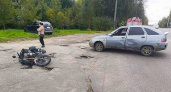 16-летний мотоциклист столкнулся с ВАЗом на Глебовской в Рыбинске