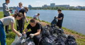 45 волонтёров собрали 22 мешка мусора на берегу Волги в Рыбинске