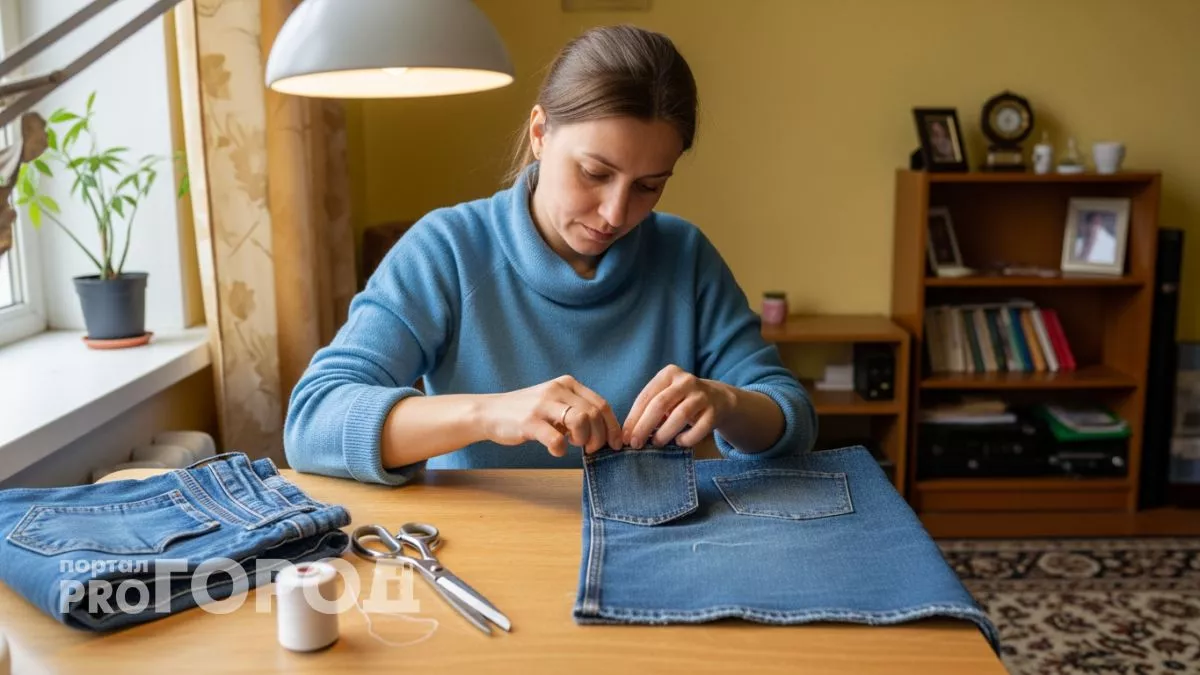 Не выбрасывайте старые джинсы — из них получаются крутые самоделки для дома и дачи