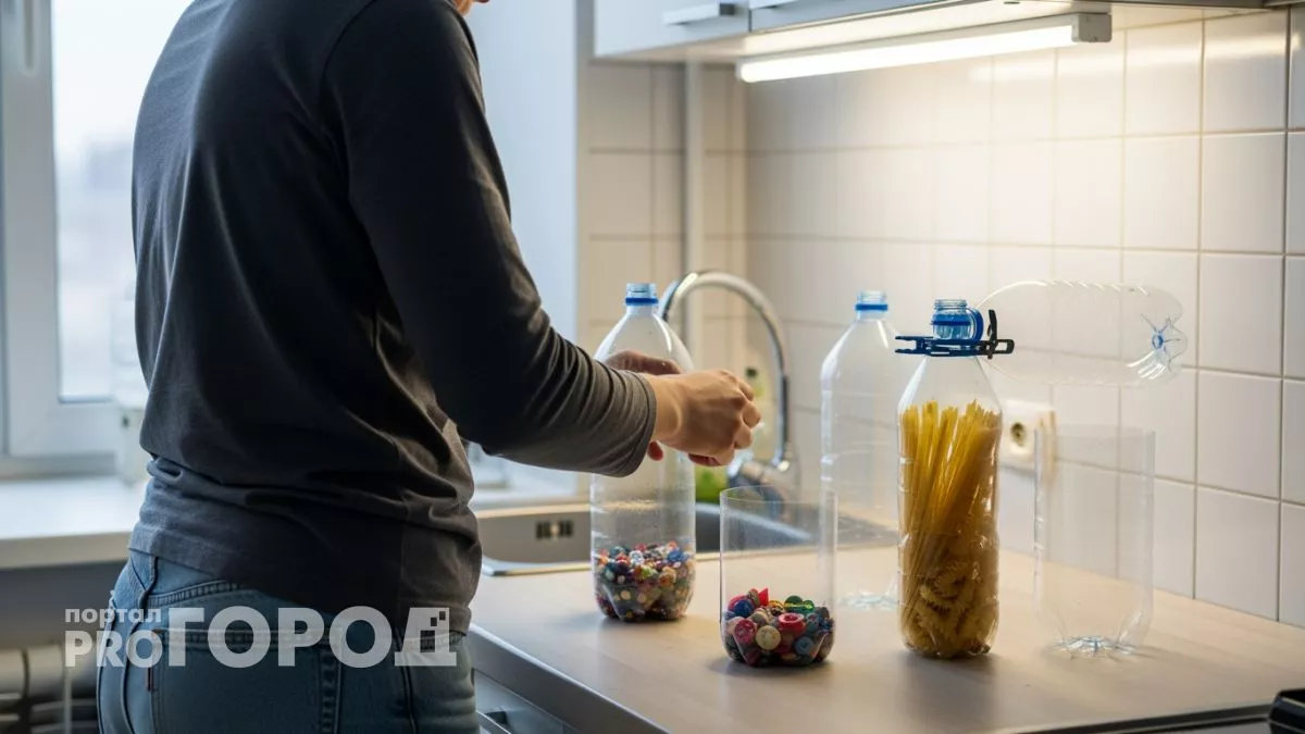 Пластиковые бутылки из мусорки становятся секретным оружием против беспорядка в доме