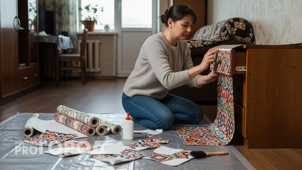 Обрезки обоев валялись после ремонта, а теперь друзья думают что я потратила целое состояние на декор