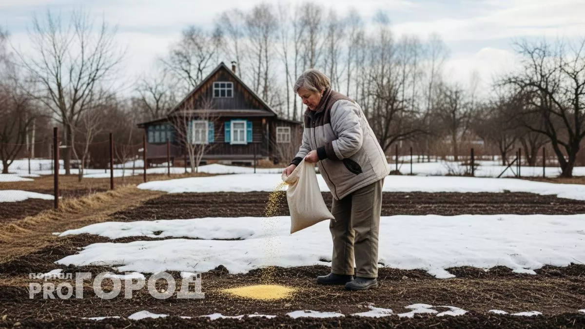 Беру дешевую крупу из магазина и разбрасываю по огороду зимой — весной земля как после навоза