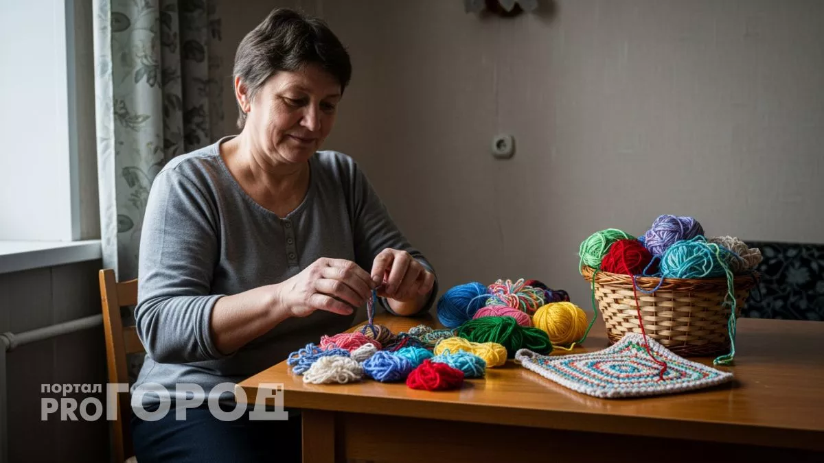 Из остатков пряжи вяжу домашние помощники которые заменили половину покупок в магазине