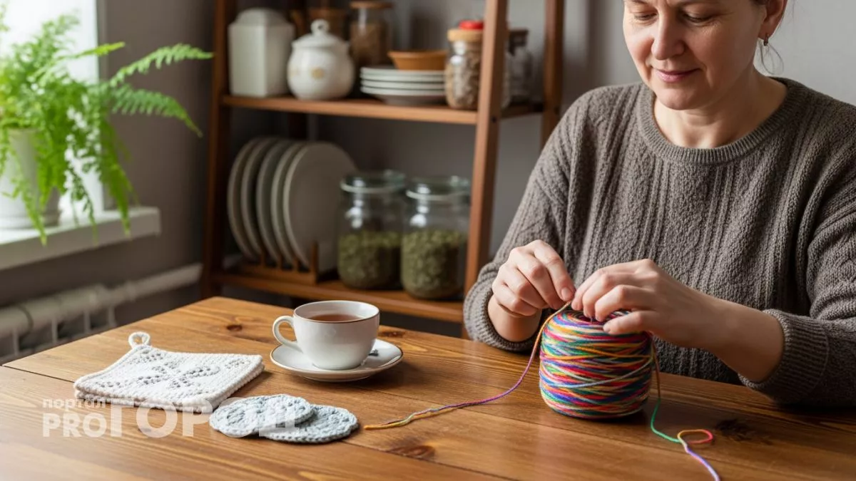 Каждый клубочек пряжи превращаю в домашние мелочи и забыла что такое походы в хозяйственный