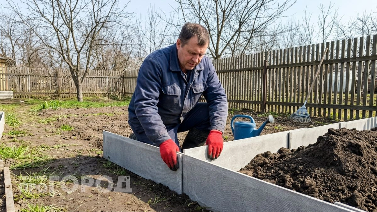 Этот материал для грядок не гниёт и не ломается — а цена ниже обычных досок втрое